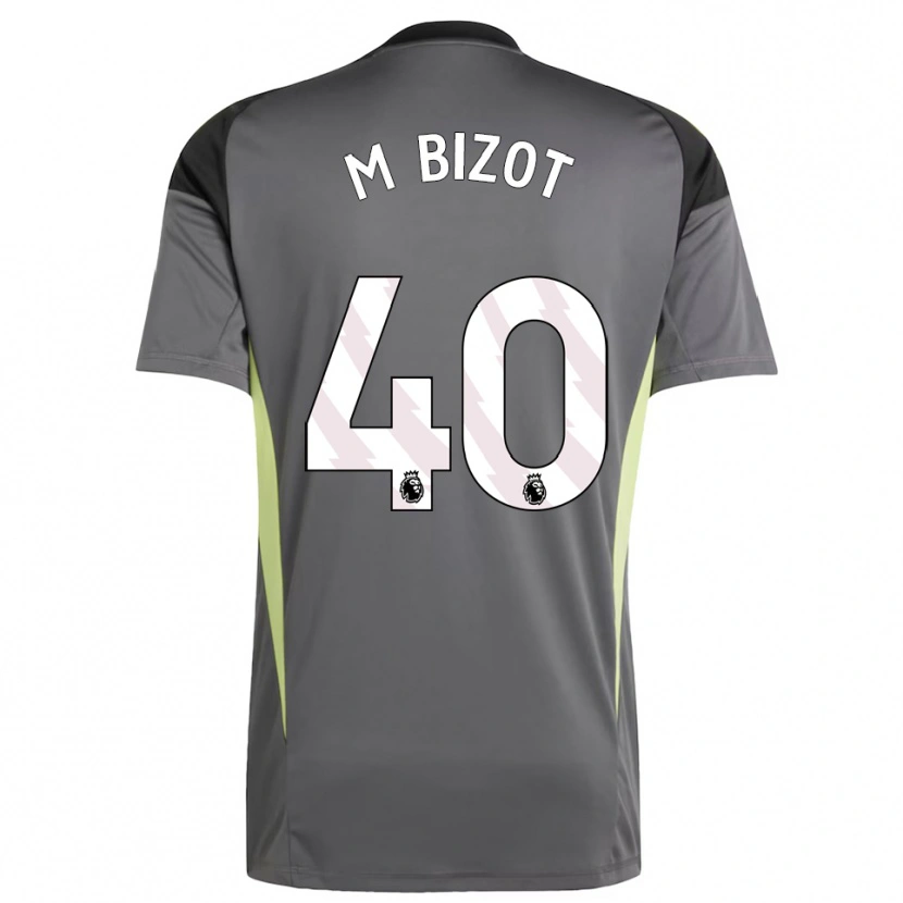 Danxen Homme Marco Bizot #40 Maillot de Gardien Gris Foncé Noir 2025/26 T-shirt