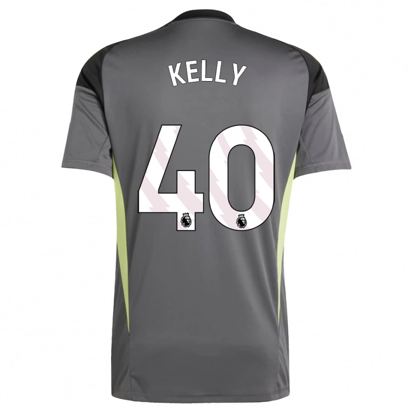 Danxen Homme Soffia Kelly #40 Maillot de Gardien Gris Foncé Noir 2025/26 T-shirt