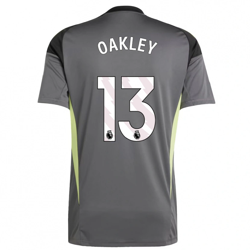 Danxen Homme Rhys Oakley #13 Maillot de Gardien Gris Foncé Noir 2025/26 T-shirt