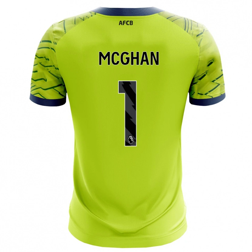 Danxen Homme Hayden McGhan #1 Maillot de Gardien Vert Jaune 2025/26 T-shirt