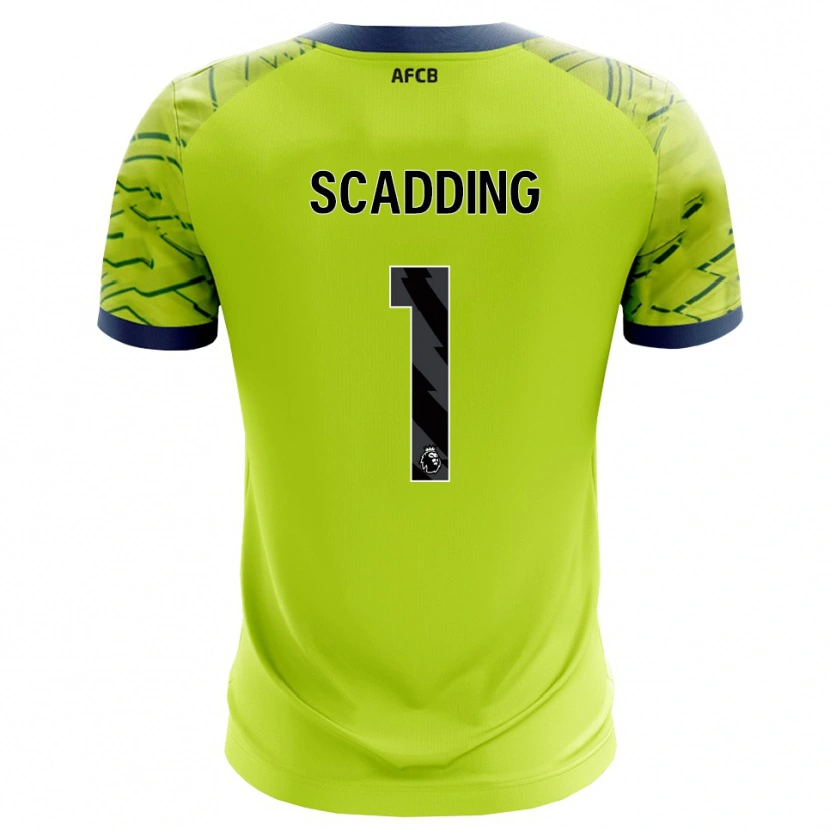 Danxen Homme Katie Scadding #1 Maillot de Gardien Vert Jaune 2025/26 T-shirt