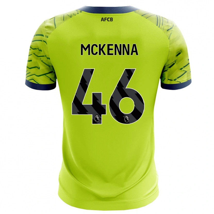 Danxen Homme Callan McKenna #46 Maillot de Gardien Vert Jaune 2025/26 T-shirt