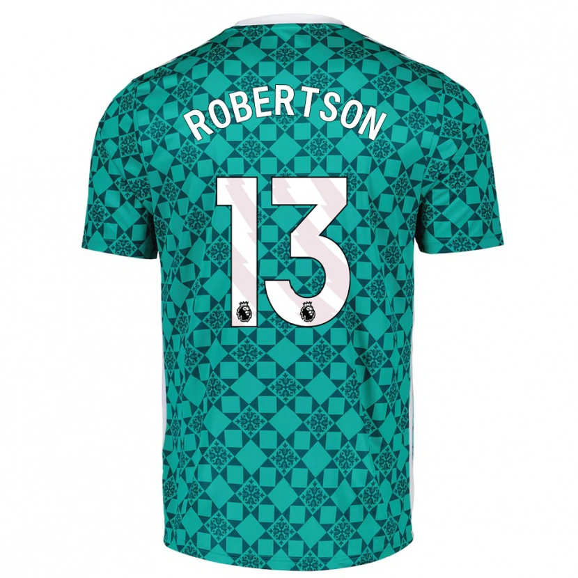 Danxen Homme Finley Robertson #13 Maillot de Gardien Vert Blanc 2025/26 T-shirt