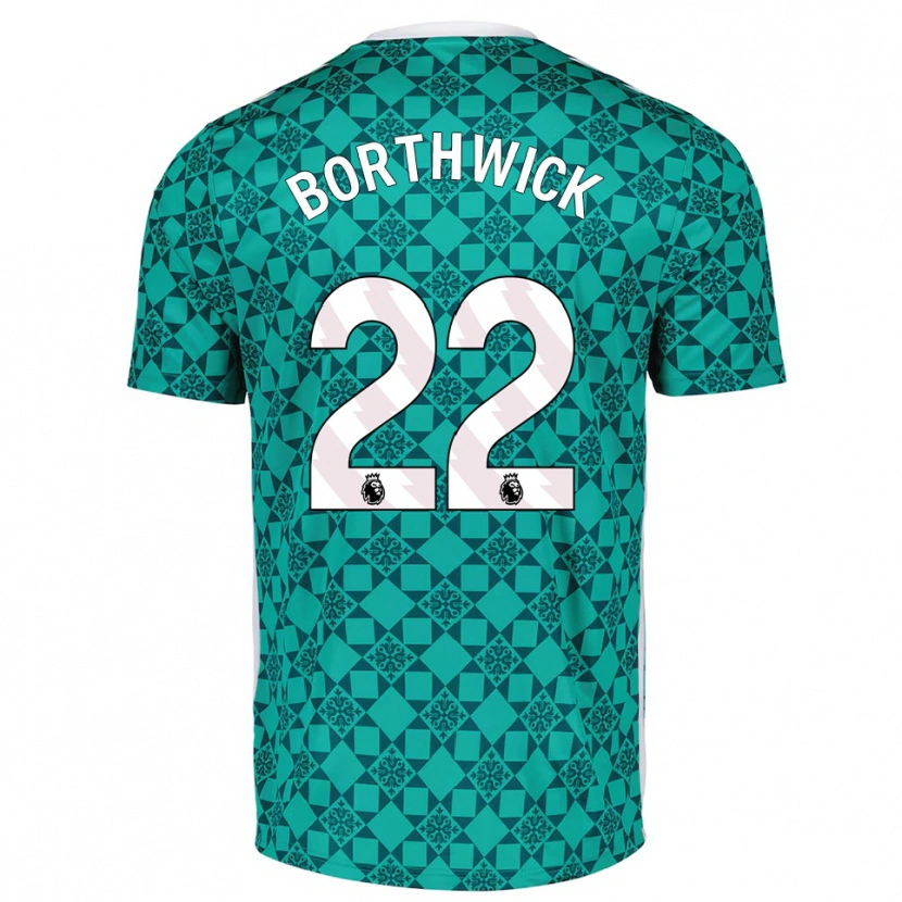 Danxen Homme Megan Borthwick #22 Maillot de Gardien Vert Blanc 2025/26 T-shirt