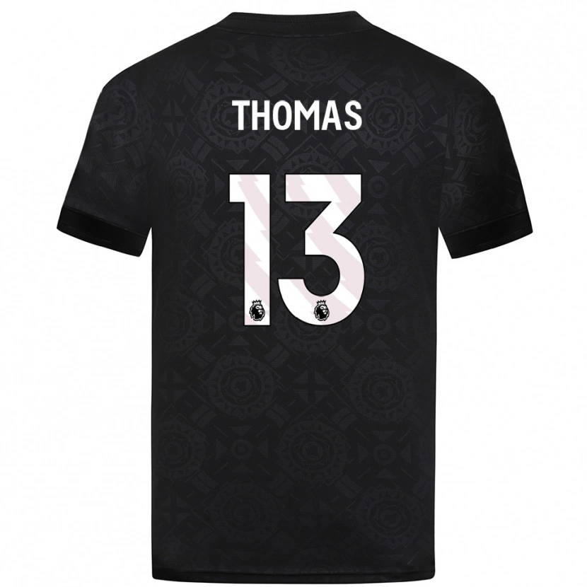 Danxen Homme Bec Thomas #13 Maillot de Gardien Noir Blanc 2025/26 T-shirt