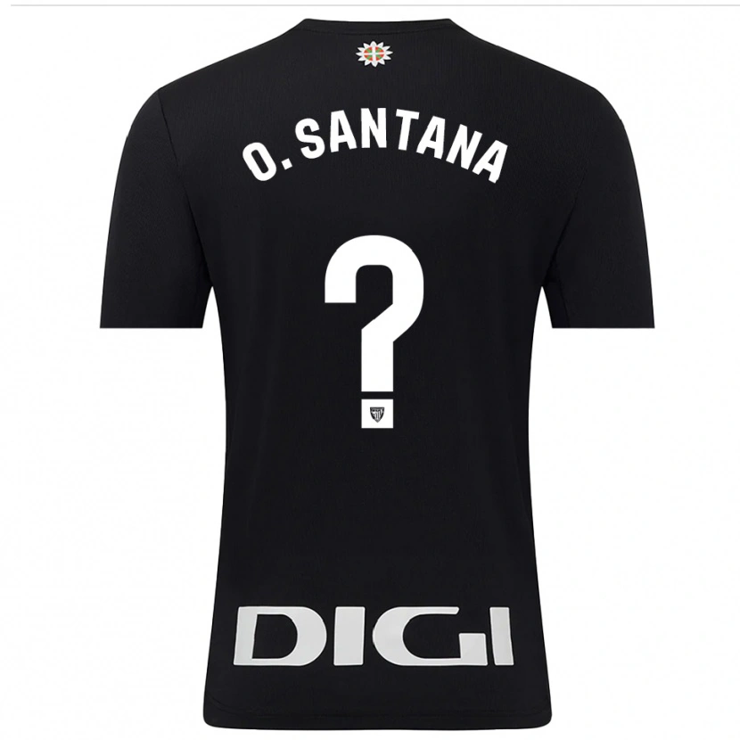 Danxen Homme Olatz Santana Amado #0 Maillot de Gardien Noir Blanc 2025/26 T-shirt