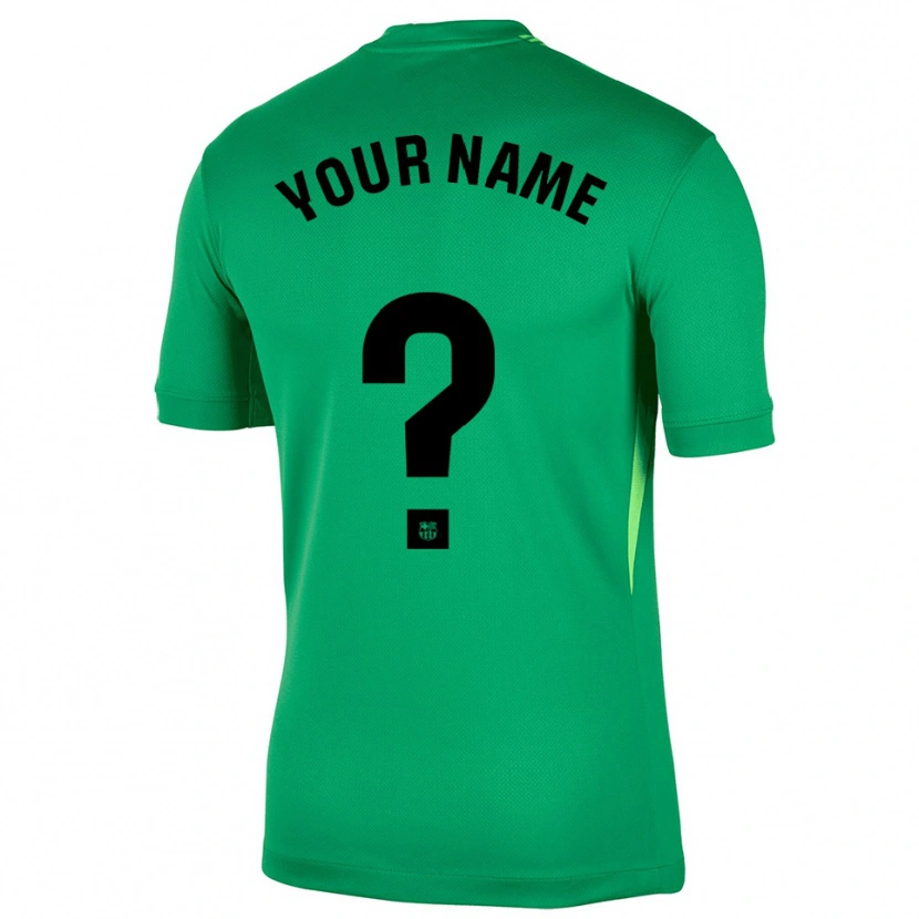 Danxen Homme Barcelona Maillot de Gardien Vert Noir 2025/26 T-shirt