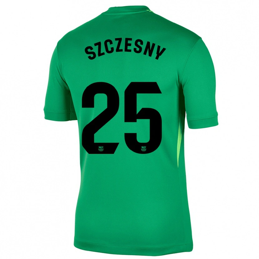 Danxen Homme Wojciech Szczesny #25 Maillot de Gardien Vert Noir 2025/26 T-shirt