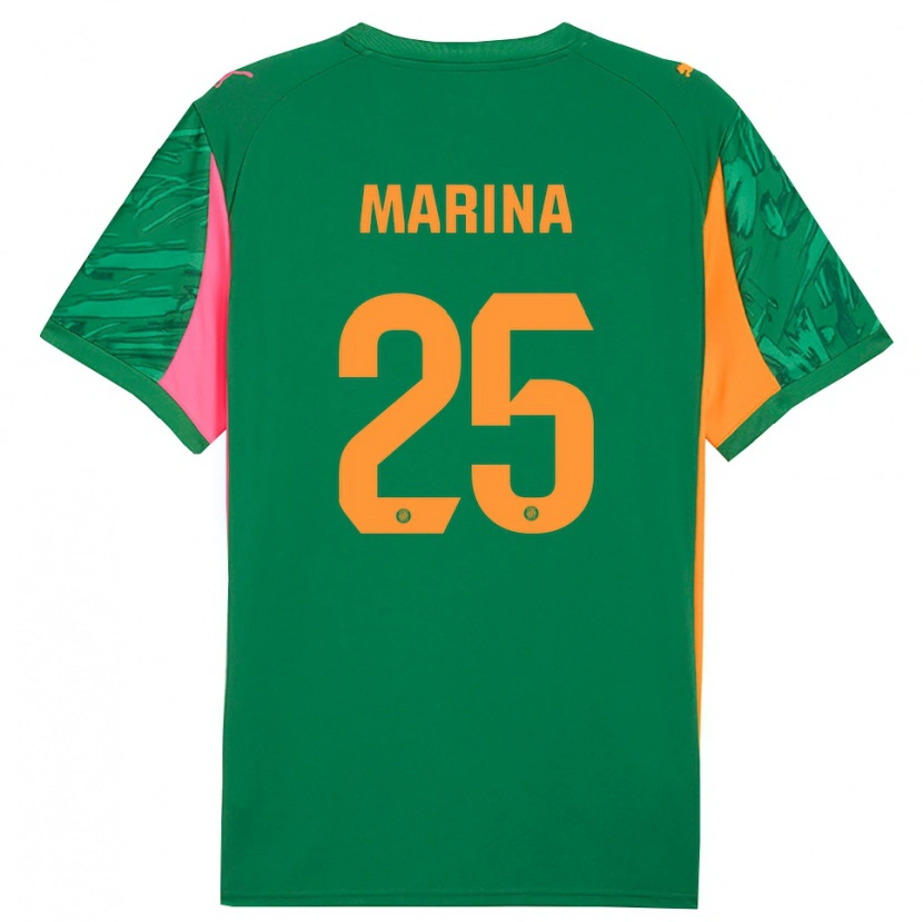 Danxen Homme Sergi Marina #25 Maillot de Gardien Vert Orange 2025/26 T-shirt