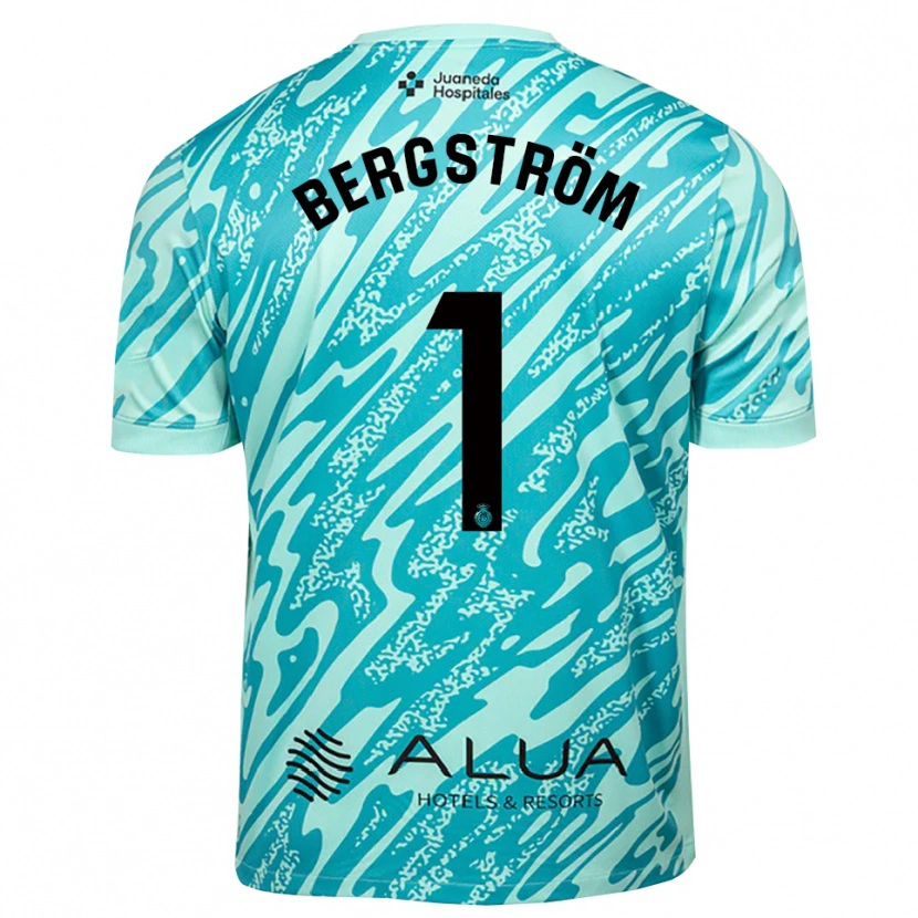 Danxen Homme Lucas Bergström #1 Maillot de Gardien Cyan Noir 2025/26 T-shirt