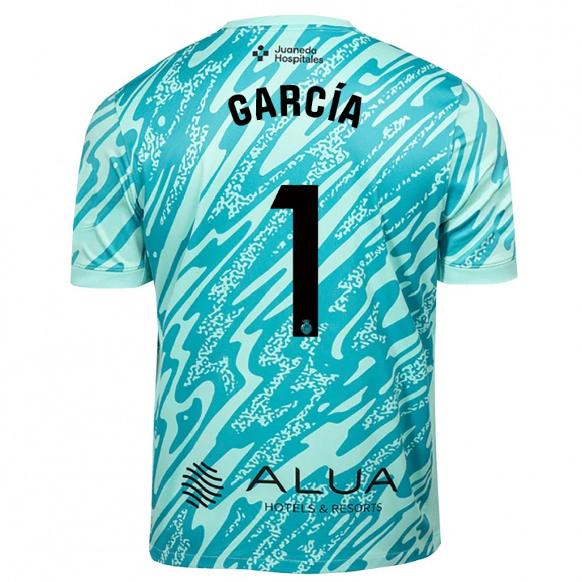 Danxen Homme Pere García #1 Maillot de Gardien Cyan Noir 2025/26 T-shirt