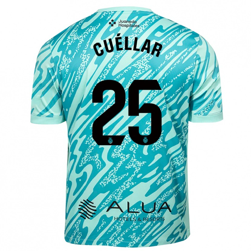 Danxen Homme Iván Cuéllar #25 Maillot de Gardien Cyan Noir 2025/26 T-shirt