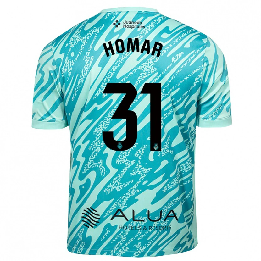 Danxen Homme Gaspar Homar #31 Maillot de Gardien Cyan Noir 2025/26 T-shirt
