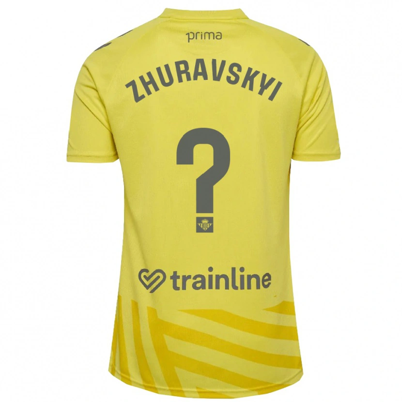 Danxen Homme Yan Zhuravskyi #0 Maillot de Gardien Jaune Gris 2025/26 T-shirt