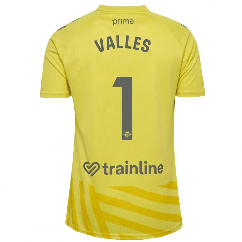 Danxen Homme Álvaro Valles #1 Maillot de Gardien Jaune Gris 2025/26 T-shirt