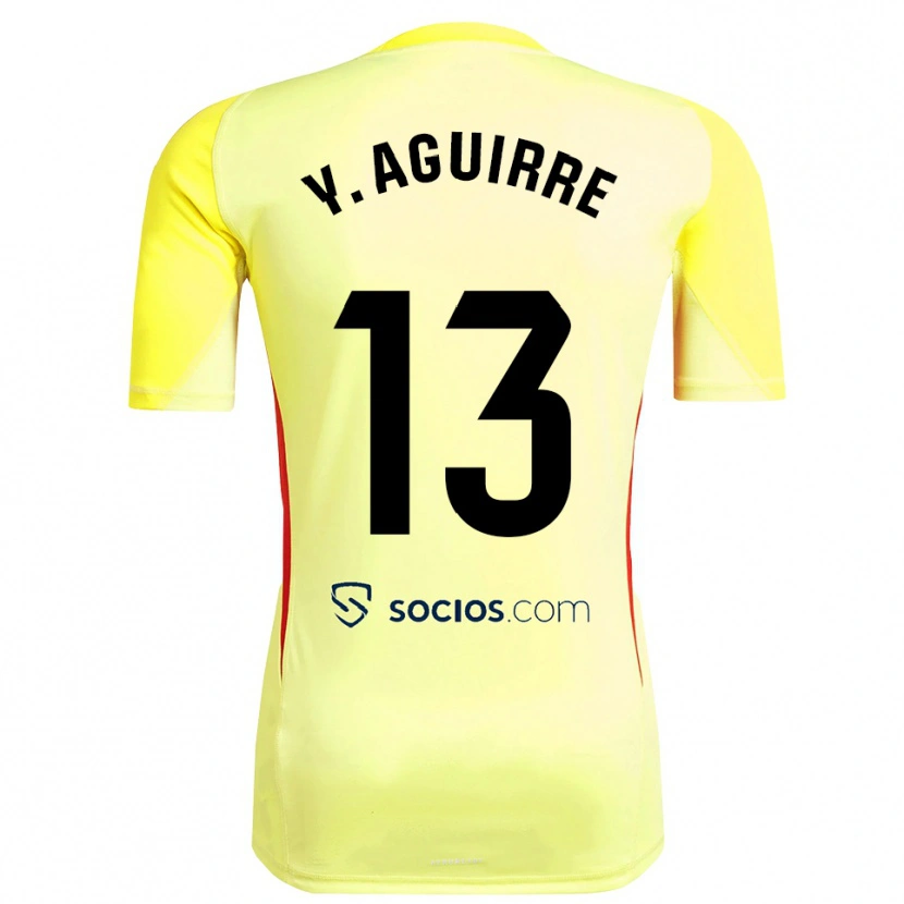 Danxen Homme Yolanda Aguirre Gutiérrez #13 Maillot de Gardien Jaune Rouge Noir 2025/26 T-shirt