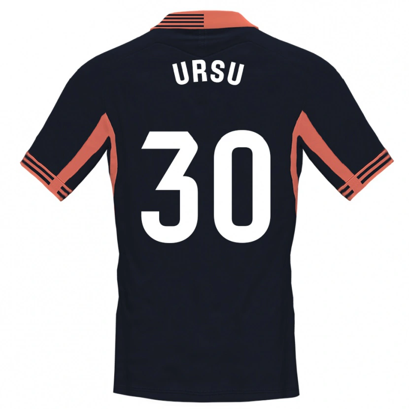 Danxen Homme Eduard Ursu #30 Maillot de Gardien Noir Blanc Orange 2025/26 T-shirt