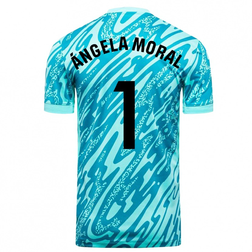 Danxen Homme Ángela Moral Ferrer #1 Maillot de Gardien Bleu Ciel Blanc 2025/26 T-shirt