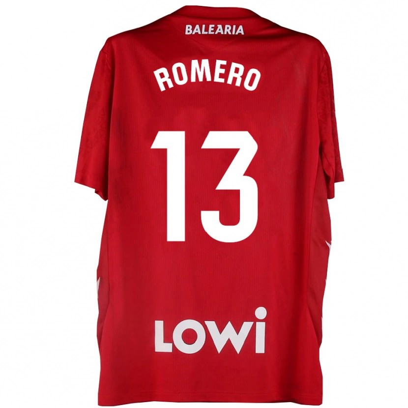 Danxen Homme Cayetano Romero #13 Maillot de Gardien Rouge Blanc 2025/26 T-shirt