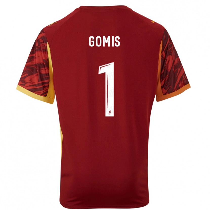 Danxen Homme Ibrahim Gomis #1 Maillot de Gardien Bourgogne Marron 2025/26 T-shirt