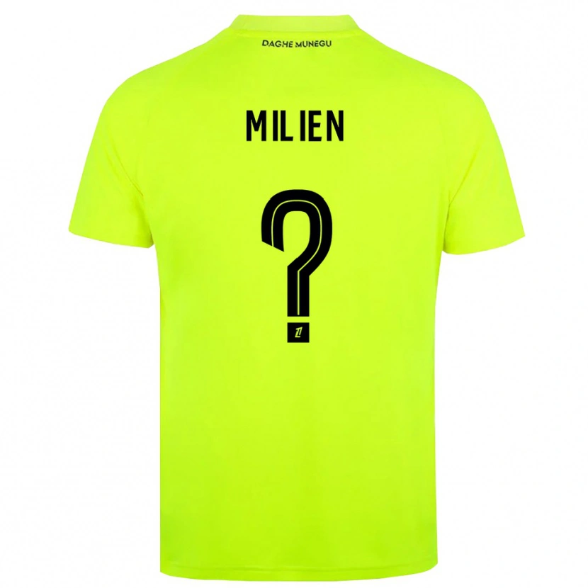 Danxen Homme Kenley Milien #0 Maillot de Gardien Vert Fluo Noir 2025/26 T-shirt