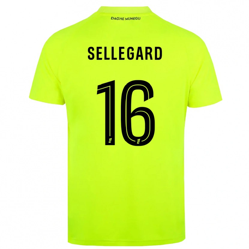 Danxen Homme Alexander Sellegard #16 Maillot de Gardien Vert Fluo Noir 2025/26 T-shirt