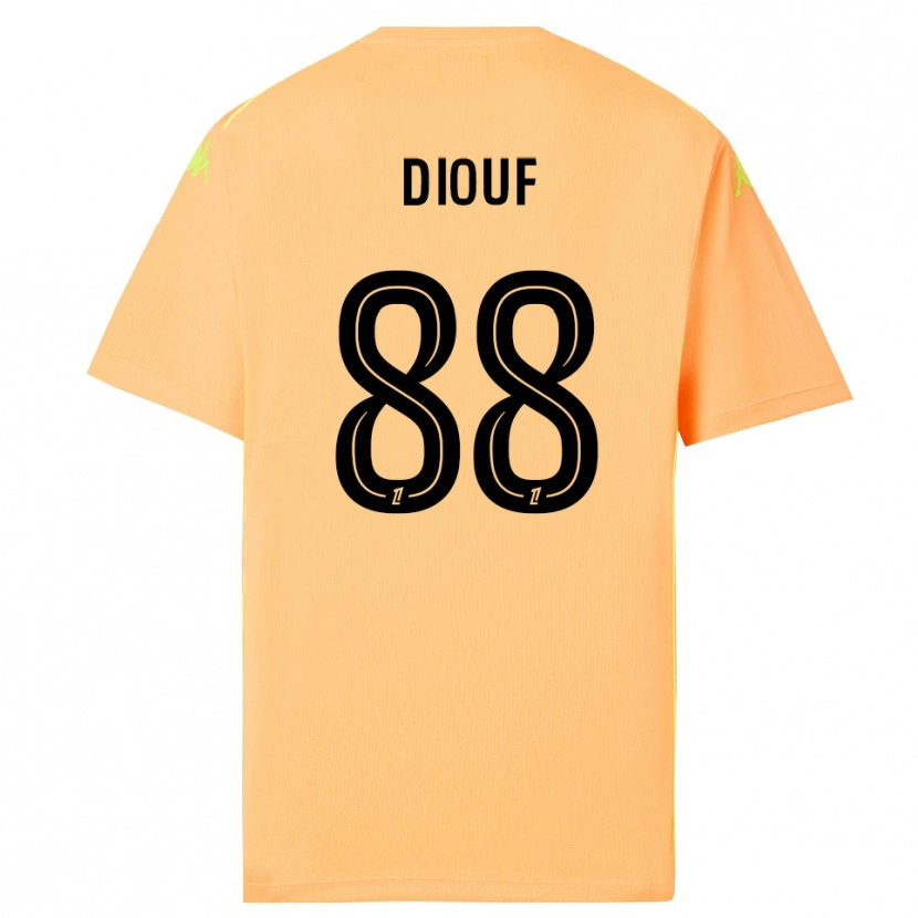 Danxen Homme Yehvann Diouf #88 Maillot de Gardien Orange Clair Noir 2025/26 T-shirt