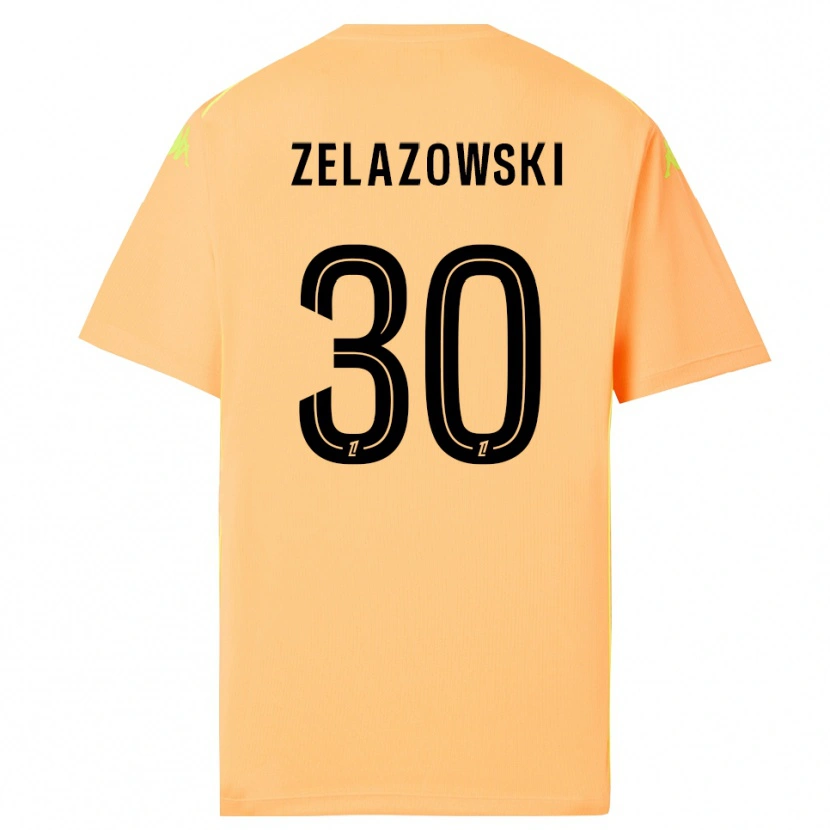Danxen Homme Bartosz Zelazowski #30 Maillot de Gardien Orange Clair Noir 2025/26 T-shirt