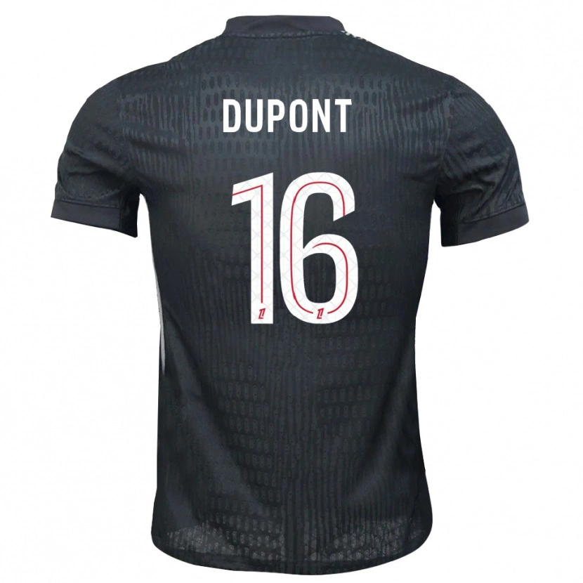 Danxen Homme Raphaël Dupont #16 Maillot de Gardien Gris Foncé Noir 2025/26 T-shirt