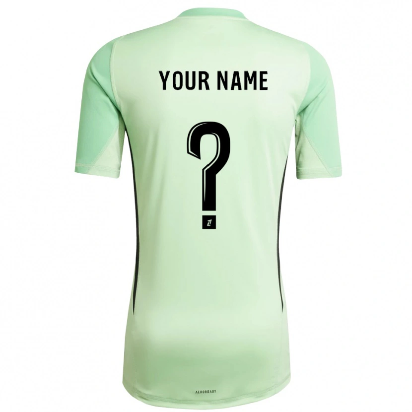 Danxen Homme RC Strasbourg Maillot de Gardien Vert Clair Noir 2025/26 T-shirt