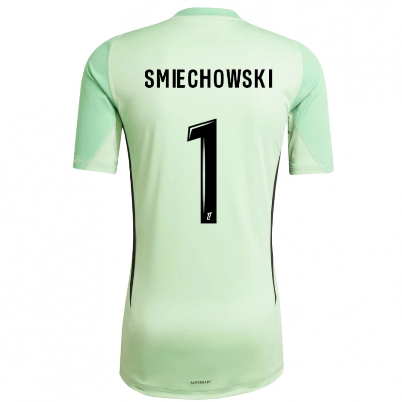 Danxen Homme Artur Smiechowski #1 Maillot de Gardien Vert Clair Noir 2025/26 T-shirt