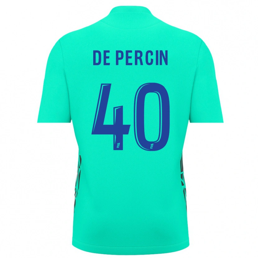 Danxen Homme Théo De Percin #40 Maillot de Gardien Bleu Aigue-Marine 2025/26 T-shirt