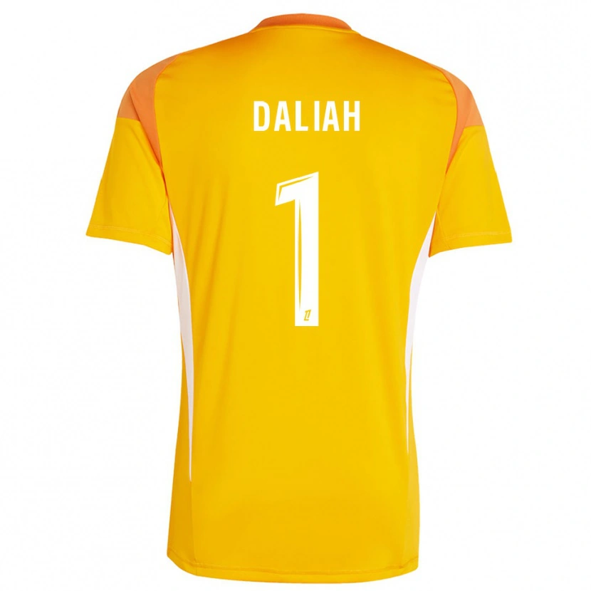 Danxen Homme Leny Daliah #1 Maillot de Gardien Blanc Orange Clair 2025/26 T-shirt
