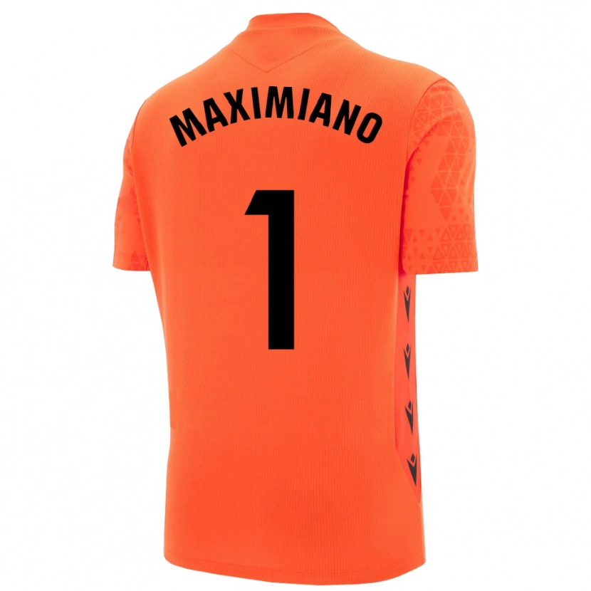 Danxen Homme Luís Maximiano #1 Maillot de Gardien Orange Noir 2025/26 T-shirt