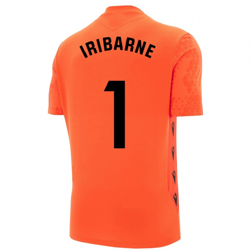 Danxen Homme Bruno Iribarne #1 Maillot de Gardien Orange Noir 2025/26 T-shirt