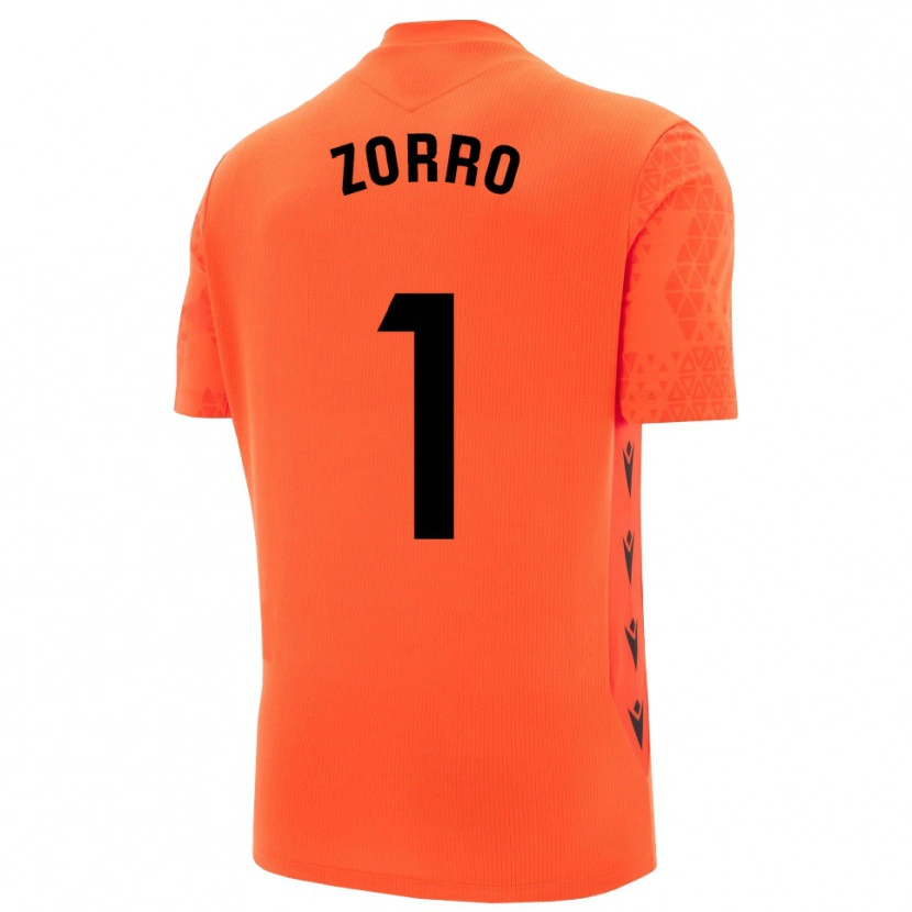 Danxen Homme Zorro #1 Maillot de Gardien Orange Noir 2025/26 T-shirt