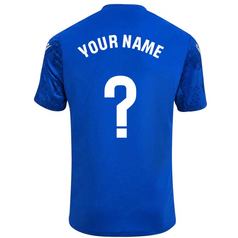 Danxen Homme Cadiz CF Maillot de Gardien Bleu Blanc 2025/26 T-shirt