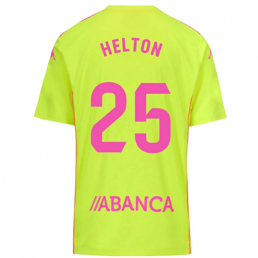 Danxen Homme Helton Leite #25 Maillot de Gardien Jaune Vert 2025/26 T-shirt