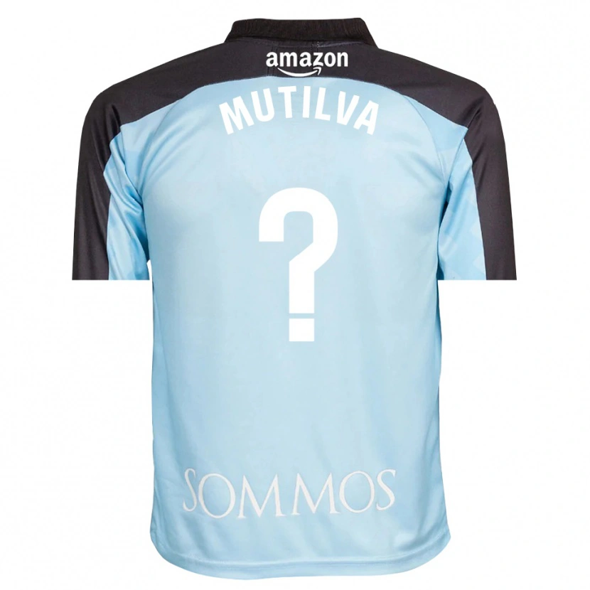 Danxen Homme Aimar Mutilva #0 Maillot de Gardien Bleu Clair Noir 2025/26 T-shirt