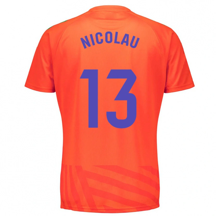 Danxen Homme Nacho Nicolau #13 Maillot de Gardien Rouge Bleu 2025/26 T-shirt