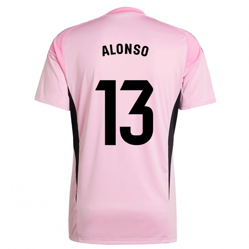 Danxen Homme Maikel Alonso #13 Maillot de Gardien Rose Noir 2025/26 T-shirt