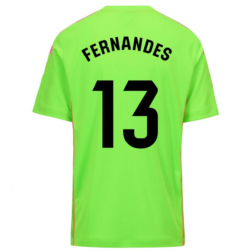 Danxen Homme Guilherme Fernandes #13 Maillot de Gardien Lirme Rose Foncé 2025/26 T-shirt