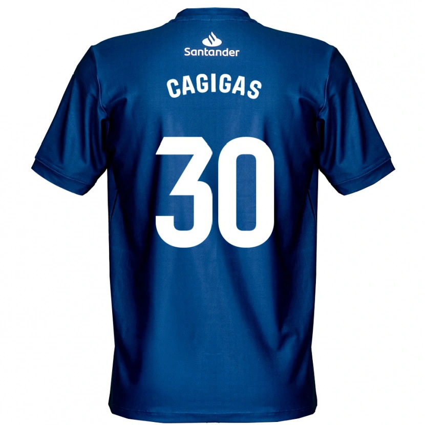 Danxen Homme Iván Cagigas #30 Maillot de Gardien Bleu Roi Blanc 2025/26 T-shirt