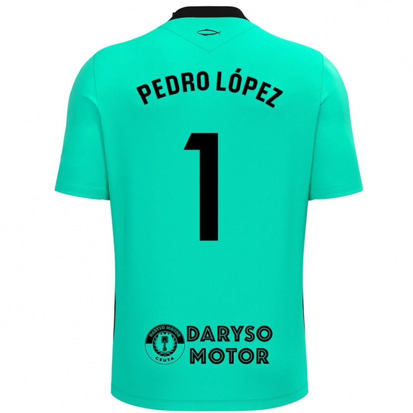 Danxen Homme Pedro López #1 Maillot de Gardien Turquoise Noir 2025/26 T-shirt