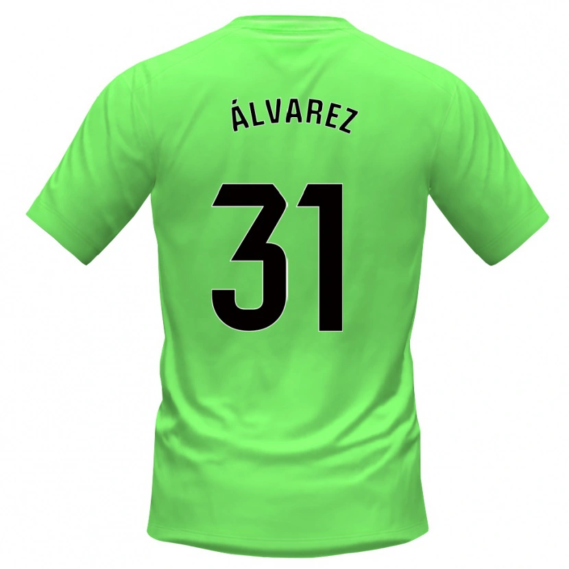 Danxen Homme Iker Álvarez #31 Maillot de Gardien Vert Noir 2025/26 T-shirt