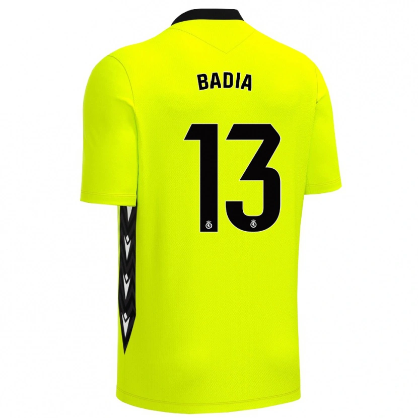 Danxen Homme Edgar Badia #13 Maillot de Gardien Vert Jaune Noir 2025/26 T-shirt