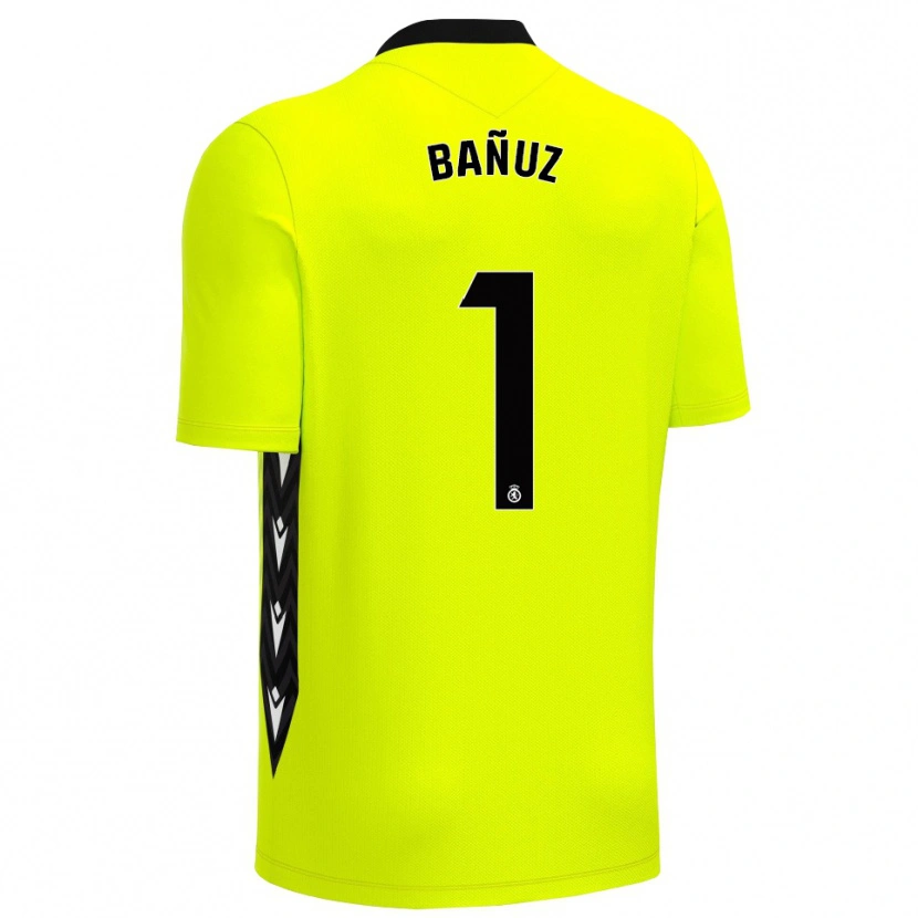 Danxen Homme Miguel Bañuz #1 Maillot de Gardien Vert Jaune Noir 2025/26 T-shirt