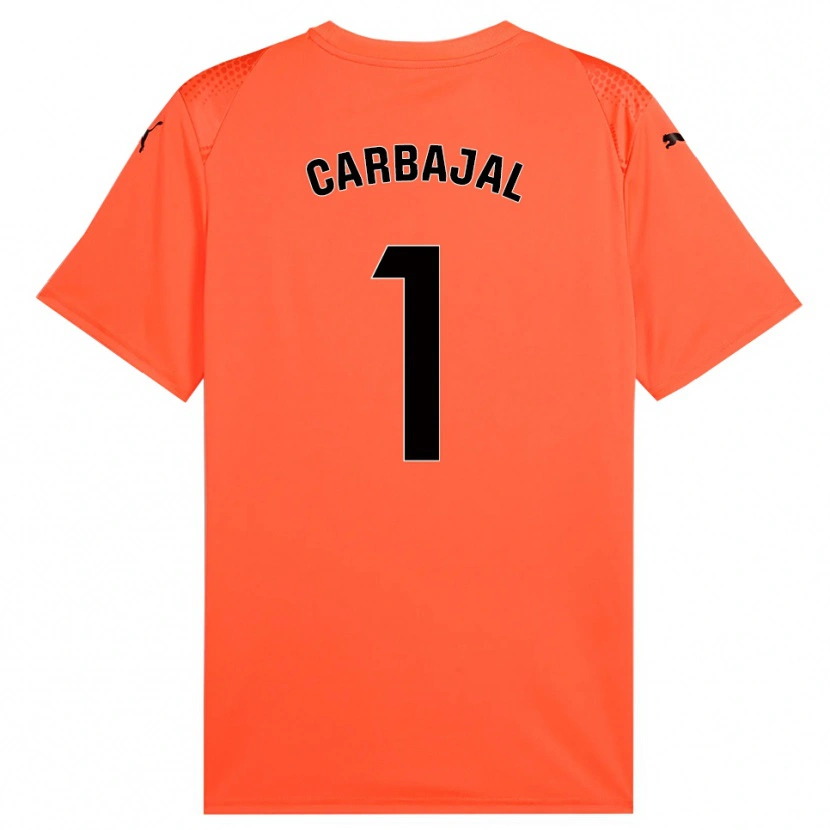 Danxen Homme Cristina Díaz Carbajal #1 Maillot de Gardien Orange Noir Rouge 2025/26 T-shirt