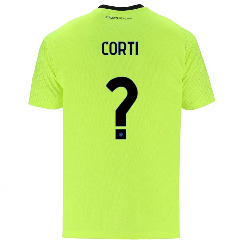 Danxen Homme Edoardo Corti #0 Maillot de Gardien Vert Jaune Rouge 2025/26 T-shirt