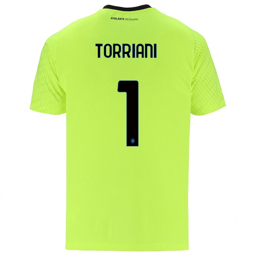 Danxen Homme Andrea Torriani #1 Maillot de Gardien Vert Jaune Rouge 2025/26 T-shirt